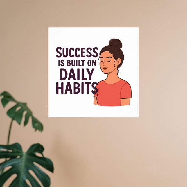Success daily habits business motivational poster (Creator Uploaded)