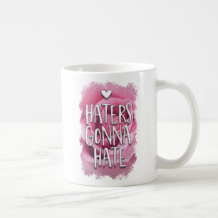 Success Dreams Haters Pink Rose Boss Lady Attitude Coffee Mug