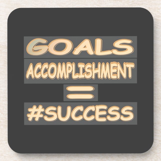 "SUCCESS EQUATION" Cute Design. Buy Now Coaster (Front)