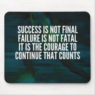 Success, Failure, Courage - Workout Motivational Mouse Mat