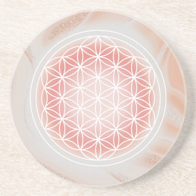 Success Flower of Life Coaster (Front)