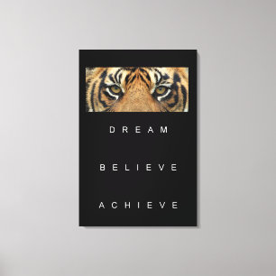 Success Goal Motivational Quotes Trendy Canvas Print
