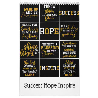 Success Hope Inspire Calendar
