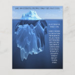 Success iceberg - motivate, inspire flyer<br><div class="desc">Inspiring success for entrepreneurs,  adults,  children,  sport,  business</div>