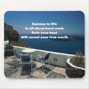 Success in life mouse mat