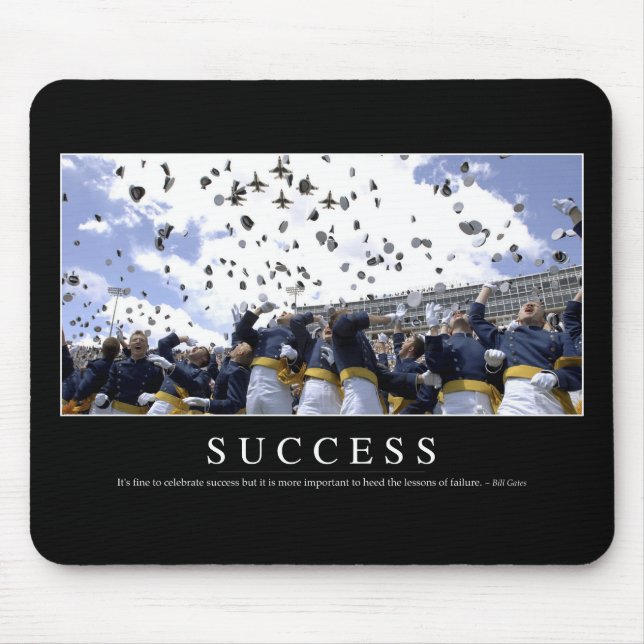 Success: Inspirational Quote Mouse Mat (Front)