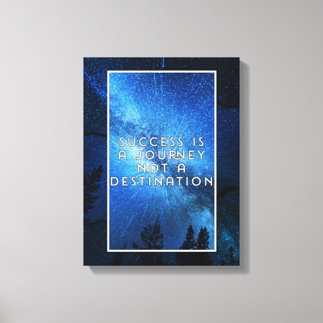 Success Is A Journey Canvas Print (Front)