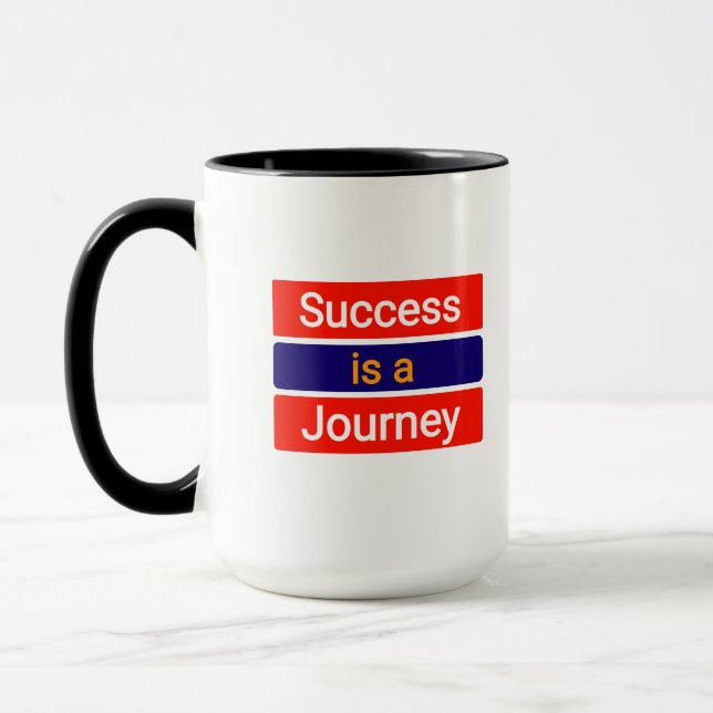 Success Is a Journey – Motivational Mug (Left)