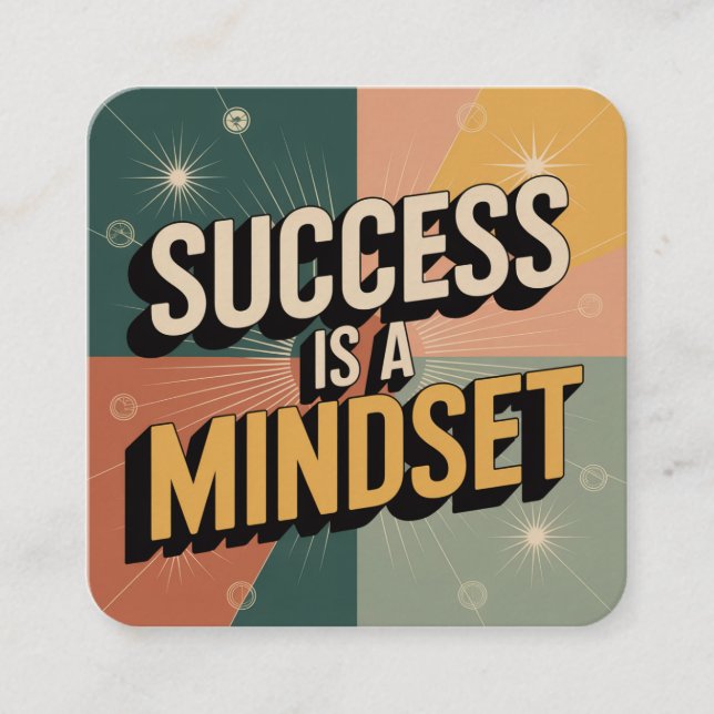Success Is A Mindset Enclosure Card (Front)