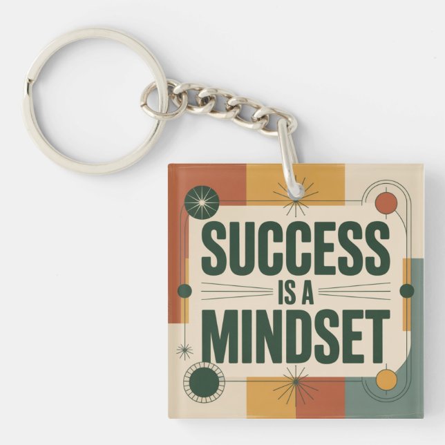 Success Is A Mindset Key Ring (Front)