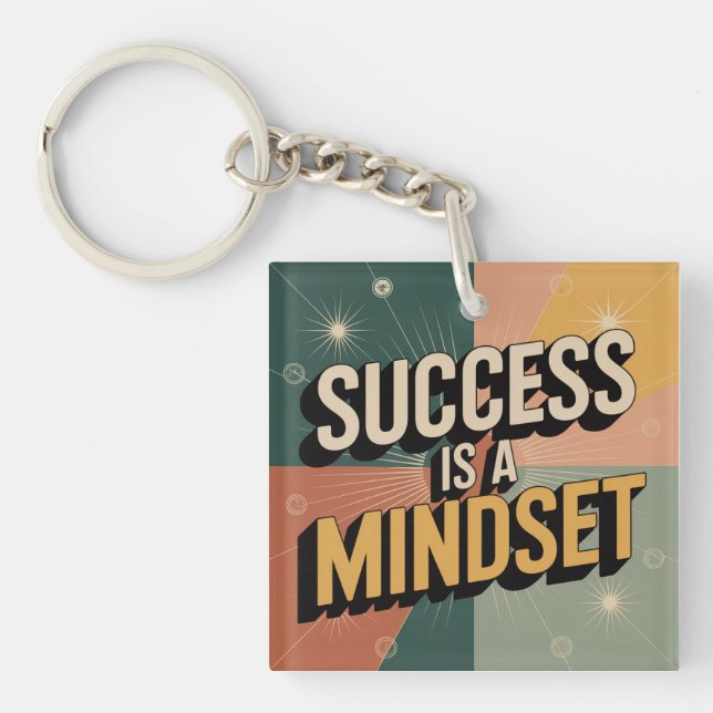 Success Is A Mindset Key Ring (Front)