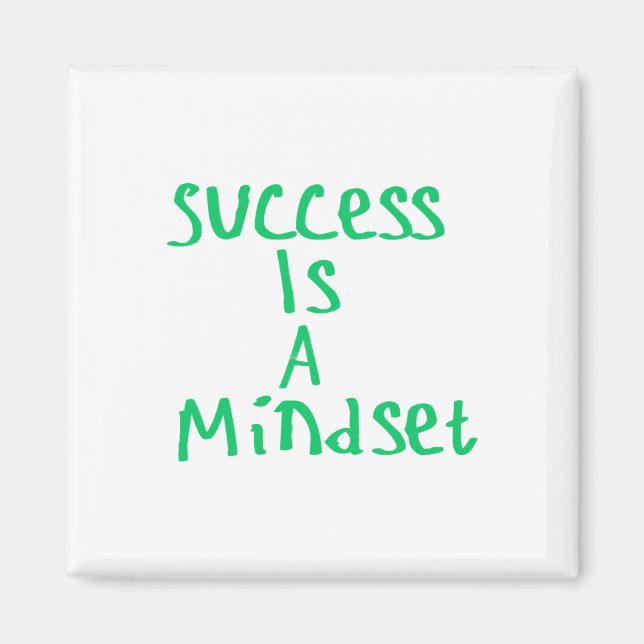 Success Is A Mindset Sticker  Magnet (Front)