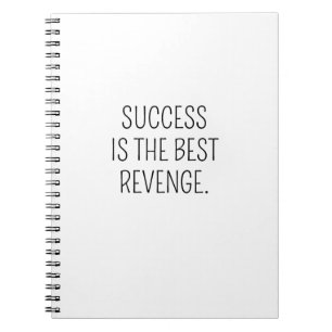 Success Is Best Revenge Promotion Career Notebook