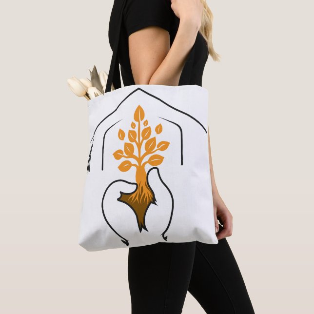 Success is embodied in one powerful slogan tote bag (Close Up)