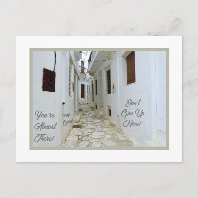 SUCCESS IS JUST AROUND THE CORNER/OLD EUROPEAN ST. POSTCARD (Front)