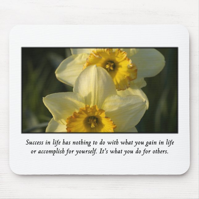 Success is measured by what you do for others mouse mat (Front)