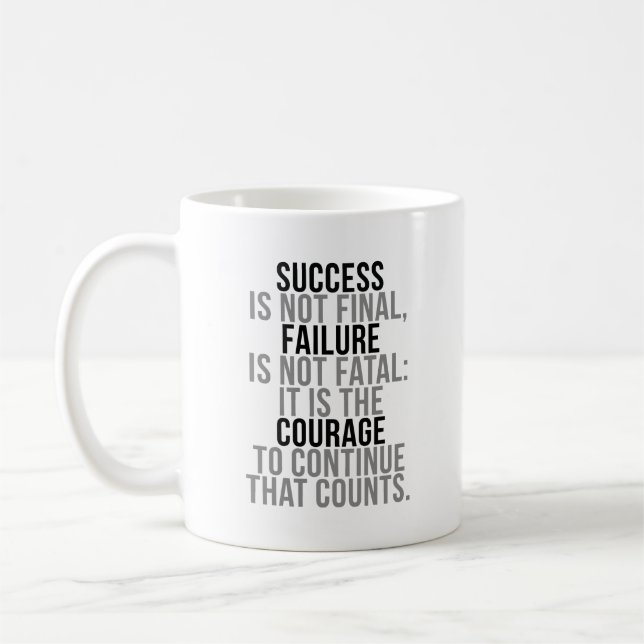 Success Is Not Final Coffee Mug (Left)
