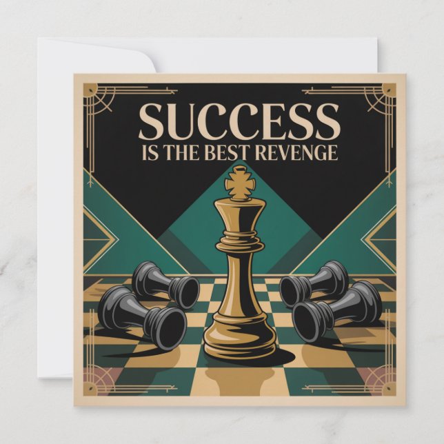 Success Is The Best Revenge Invitation (Front)