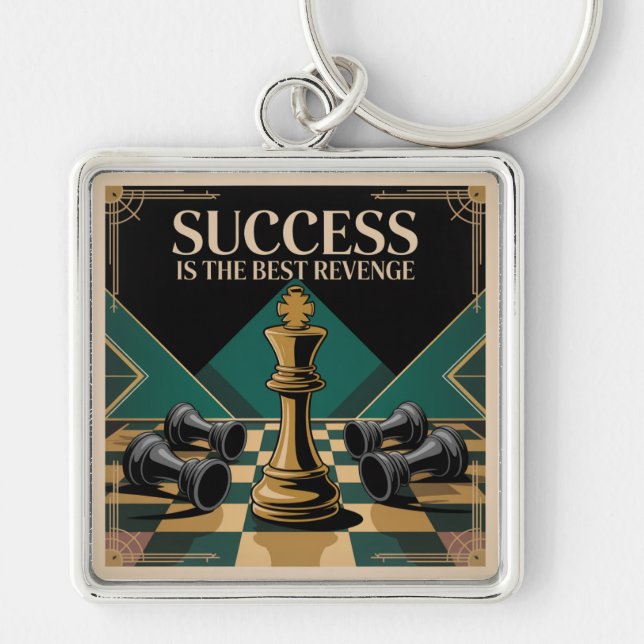 Success Is The Best Revenge Key Ring (Front)