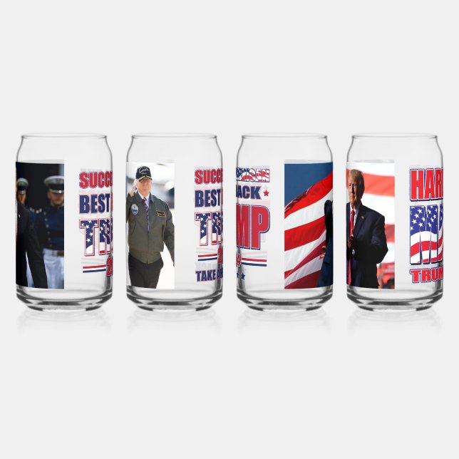 Success is the Best Revenge Trump 2024 Can Glass (Right)