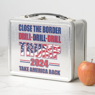 Success is the Best Revenge Trump Metal Lunch Box
