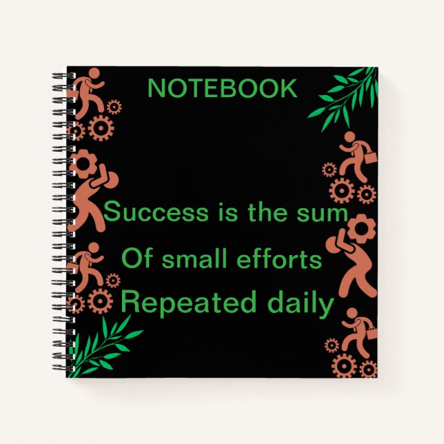 Success is the sum of small efforts notebook (Front)