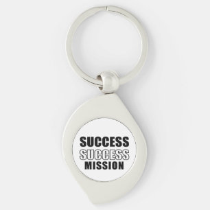 Success Mission Motivational Keychain
