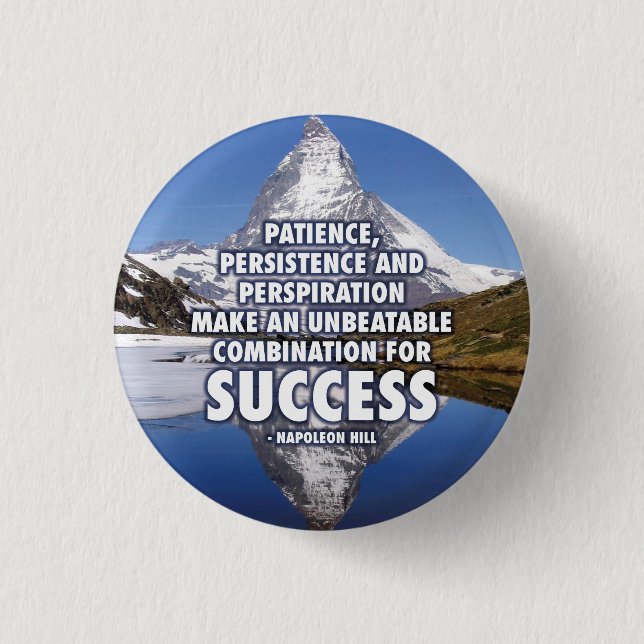 SUCCESS - Motivational 3 Cm Round Badge (Front)