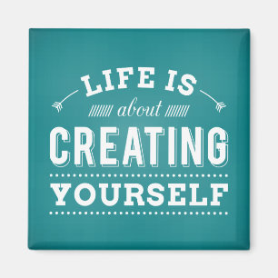 Success Motivational Attitude Life Quote Magnet