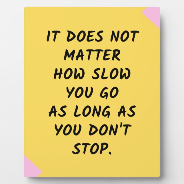 Success Motivational / Inspirational Quote Plaque (Front)