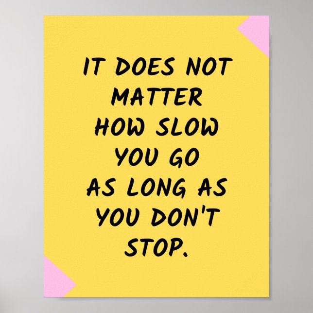 Success Motivational / Inspirational Quote Poster (Front)