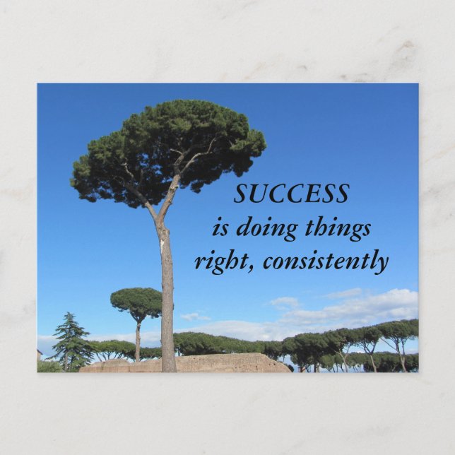 Success Motivational Postcard (Front)