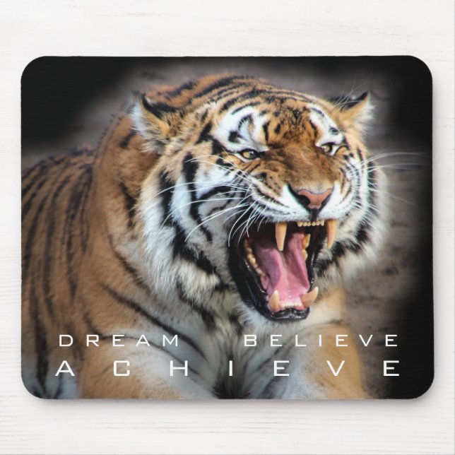 Success Motivational Quote Self Improvement Mouse Mat (Front)