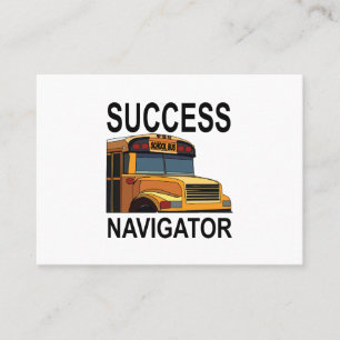 Success Navigator School Bus Driver Business Card