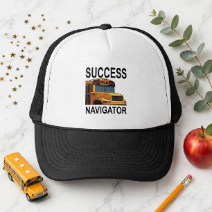 Success Navigator School Bus Driver Trucker Hat