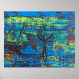 Success, or "Hey! I'm Over Here!" Abstract origina Poster