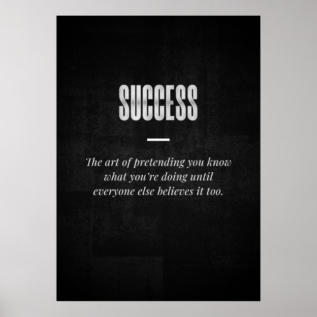 Success Poster (Front)