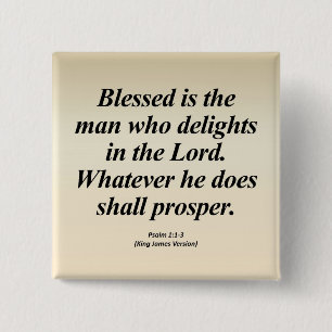 Success Psalm 1:1-3 Abbrev 15 Cm Square Badge