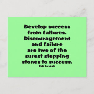 Success Quote Postcard