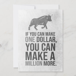 Success Quote You Can Make A Million Holiday Card