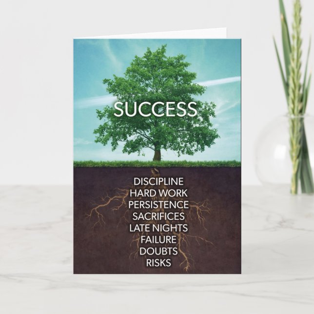 Success Tree Motivational Card (Front)