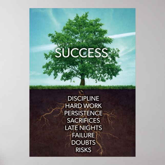 Success Tree Motivational Poster (Front)