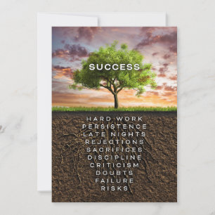 Success Tree Thank You Card