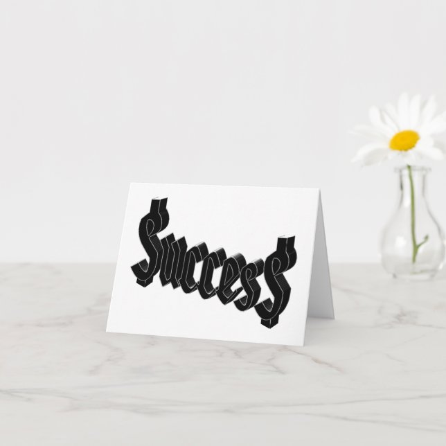 Success = $ucces$ card (Small Plant)