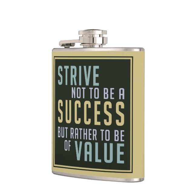 Success & Value Motivational flask (Left)
