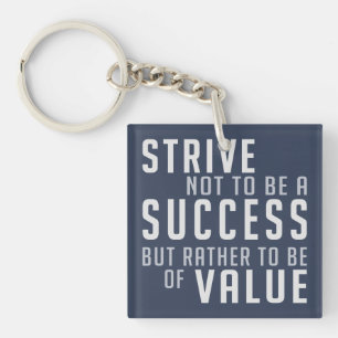 Success & Value Motivational key chain