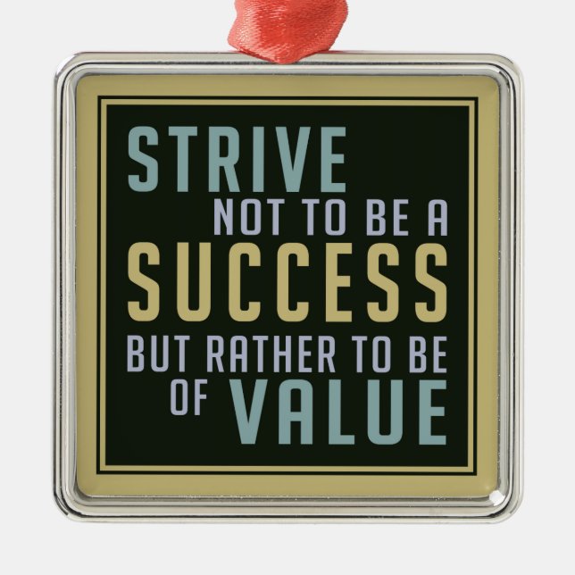 Success & Value Motivational ornament (Front)