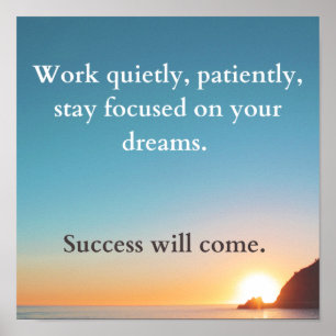 Success Will Come Poster