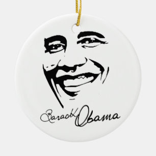 SUCCESS WITH OBAMA -.png Ceramic Tree Decoration