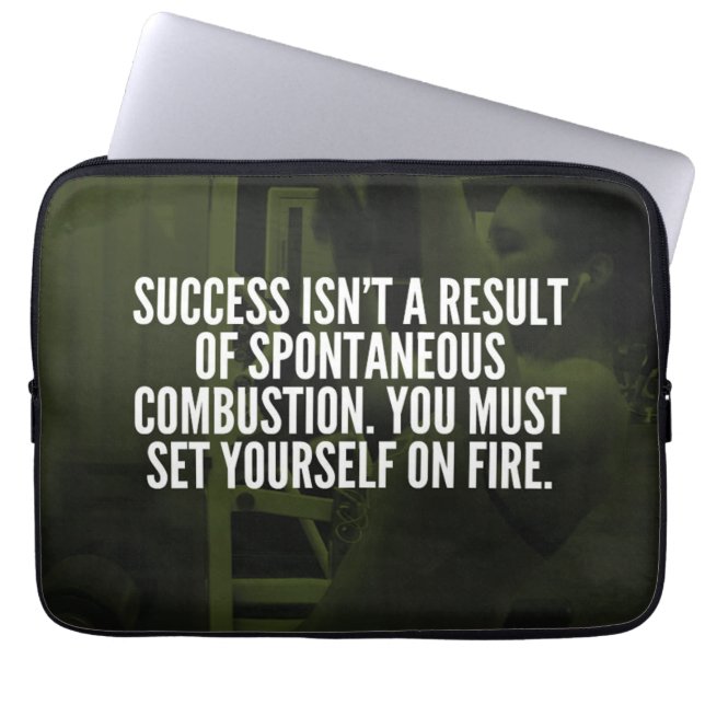 Success - Workout Inspirational Laptop Sleeve (Front)